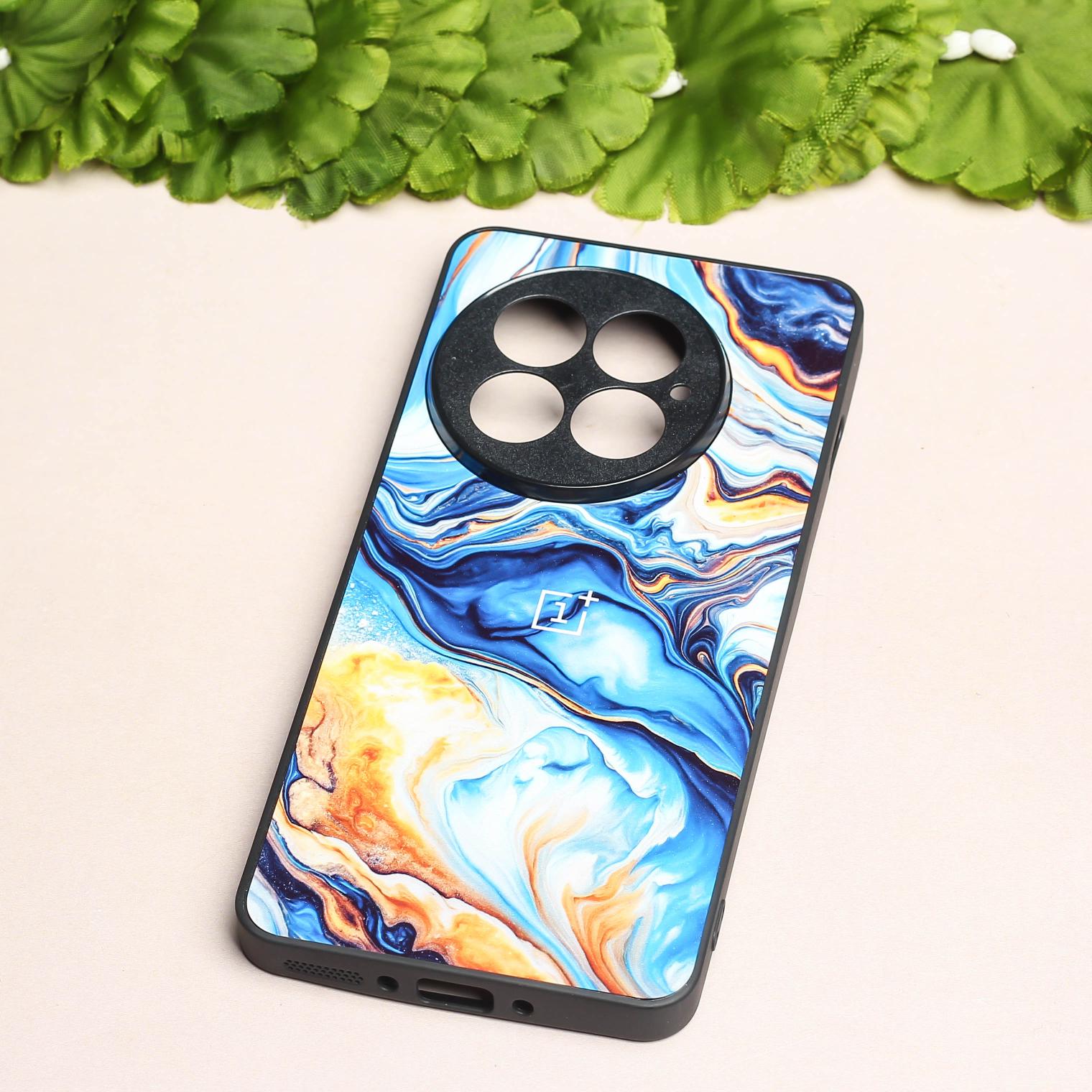 Blue Opulent metal back case for OnePlus 13