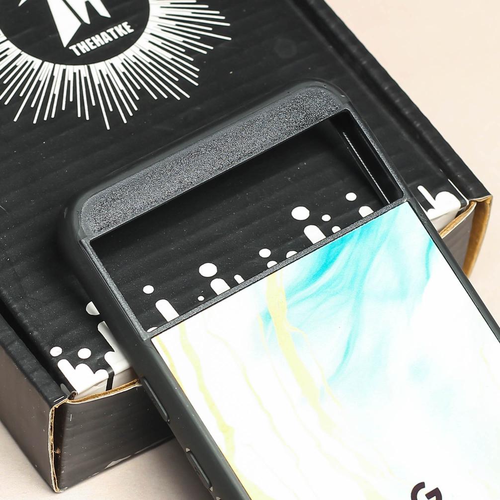 Green Luxe Marble metal back case for Google Pixel 8A