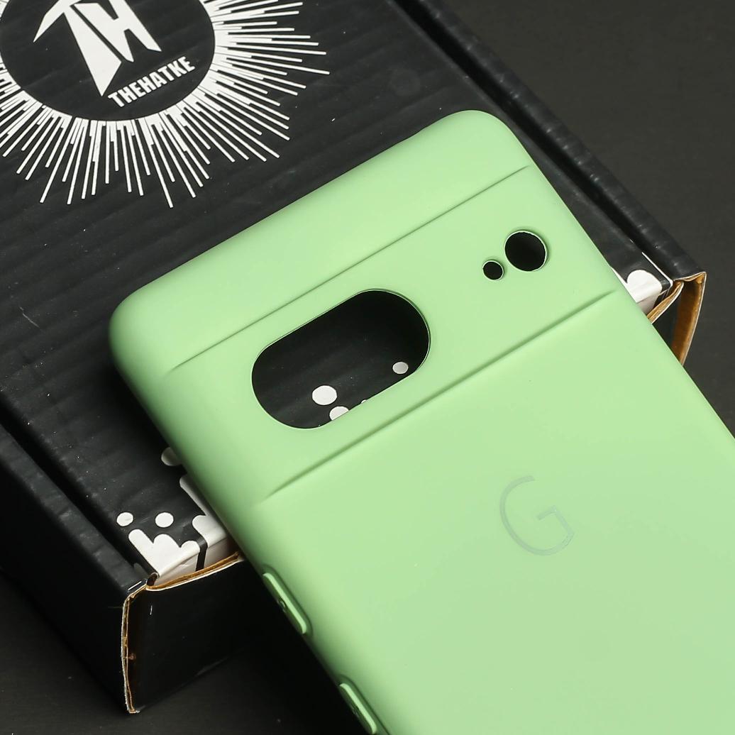 Light Green Camera Original Silicone case for Google Pixel 7