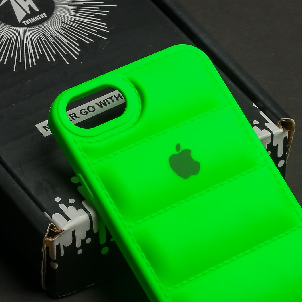Light Green Puffon silicone case for Apple iPhone se 2