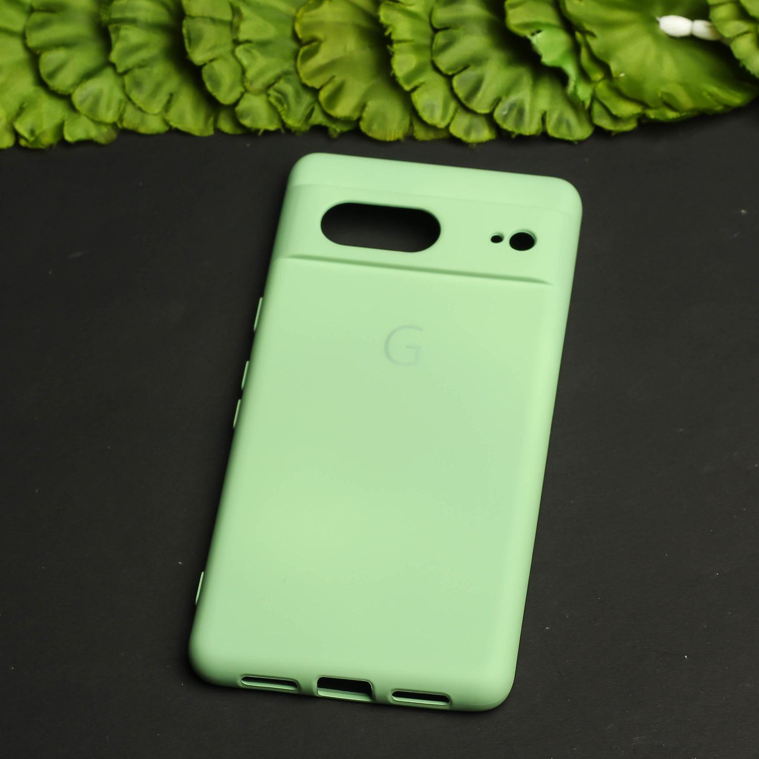 Light Green Camera Original Silicone case for Google Pixel 7