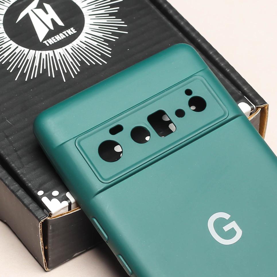 Dark Green Camera Original Silicone case for Google Pixel 6 Pro