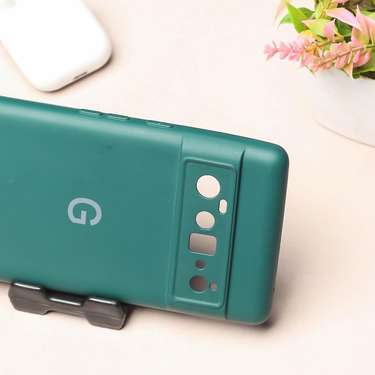 Dark Green Camera Original Silicone case for Google Pixel 6 Pro