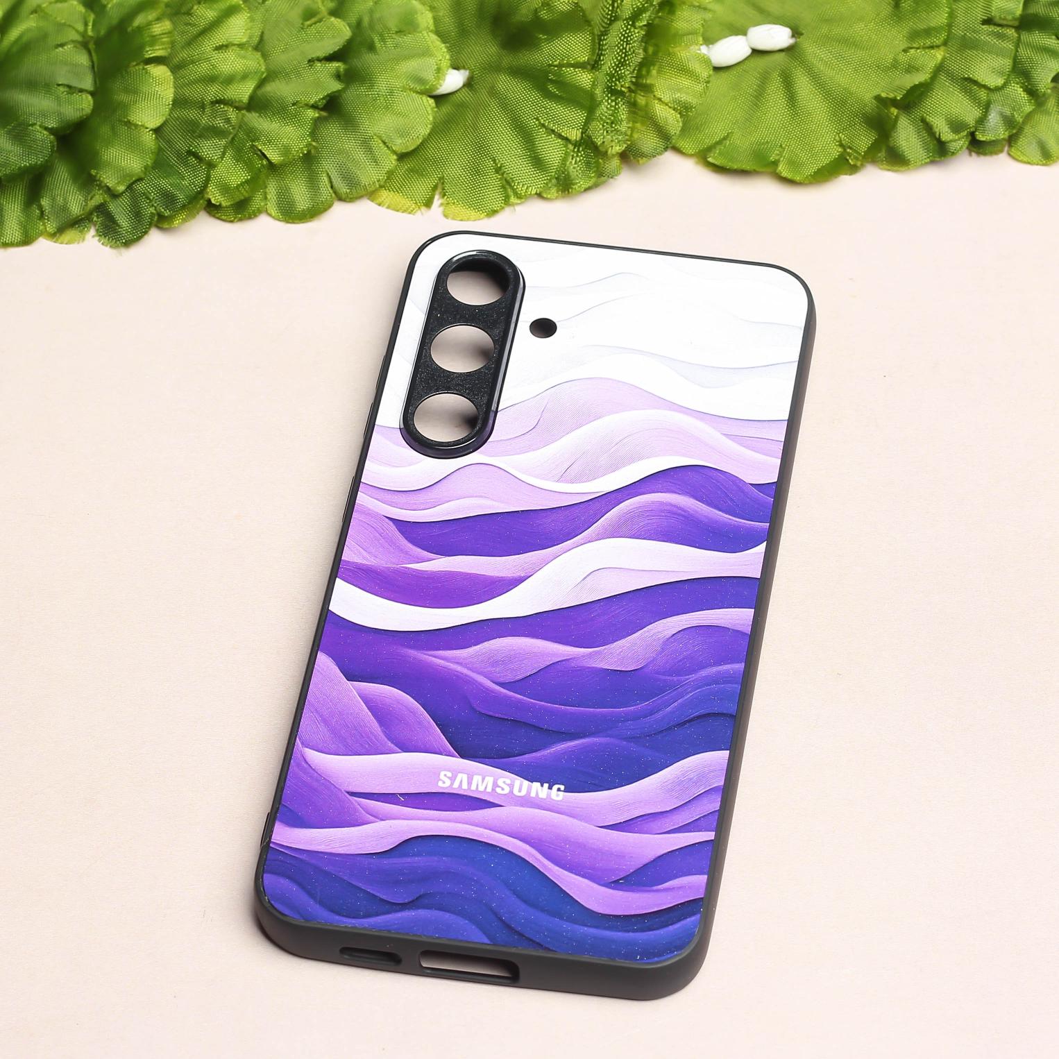 Purple Crest metal back case for Samsung S23 FE