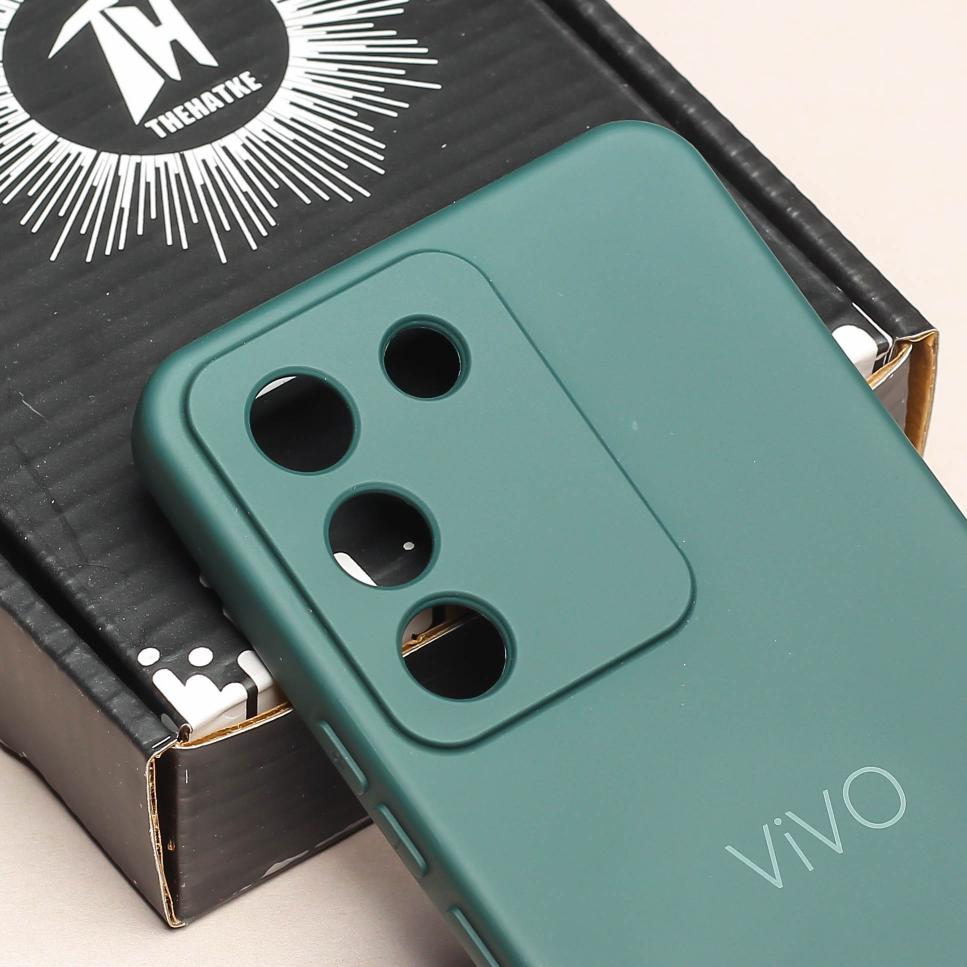 Dark Green Camera Original Silicone case for Vivo Y200