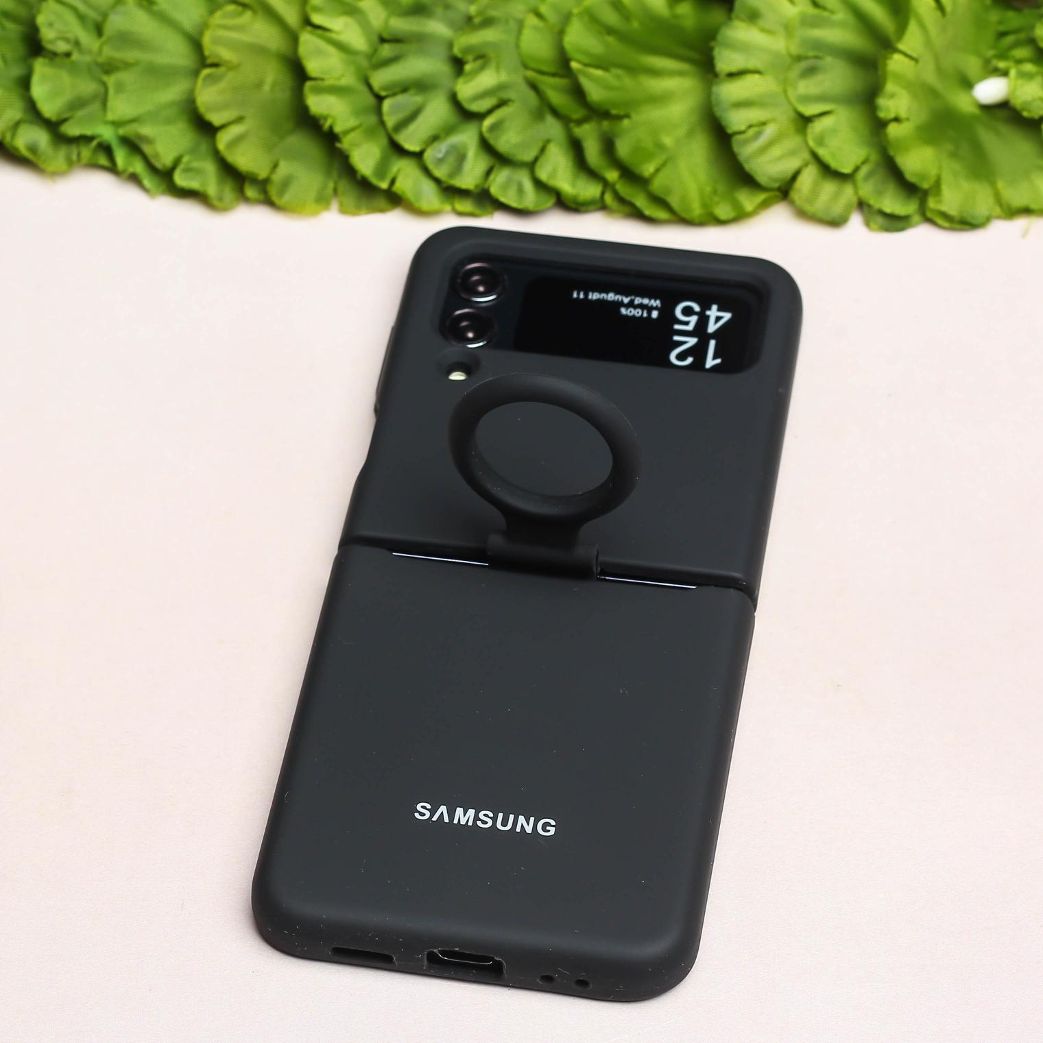 Black Original Silicone case for Samsung Galaxy Z FLIP 3