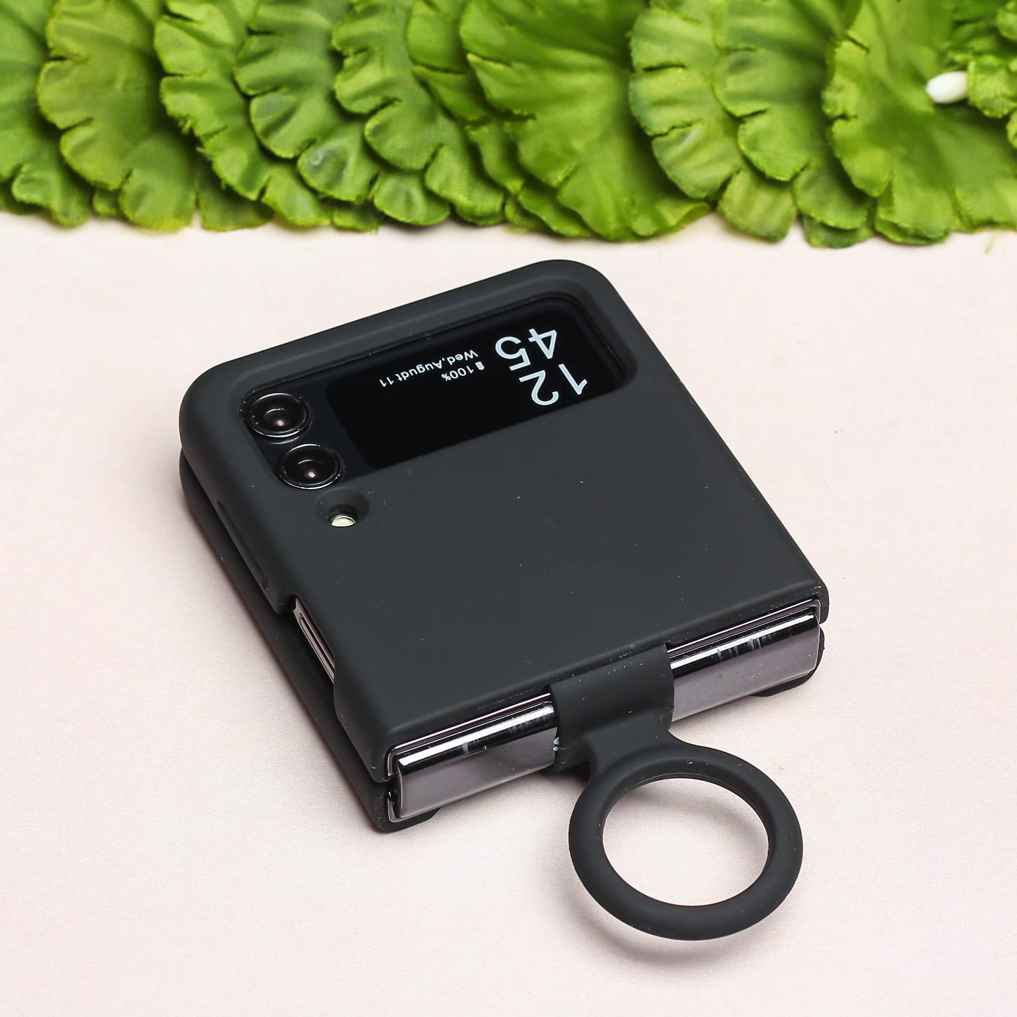 Black Original Silicone case for Samsung Galaxy Z FLIP 3