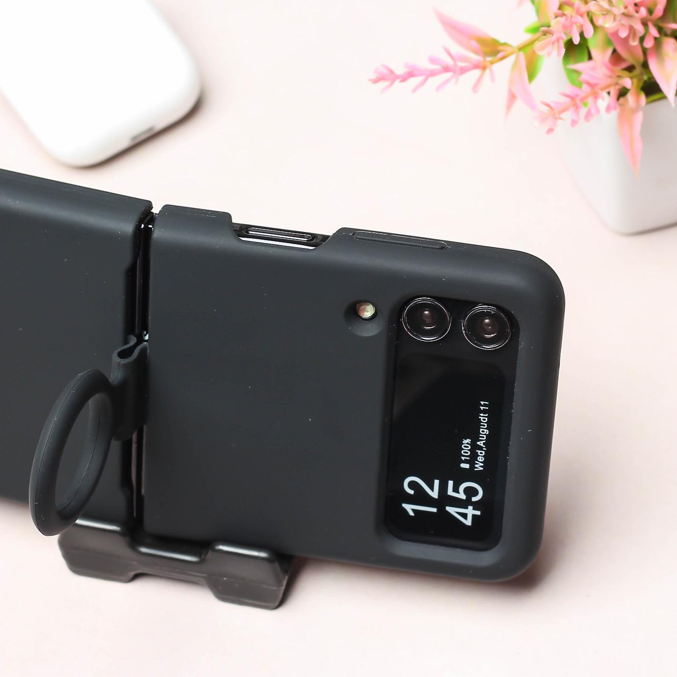 Black Original Silicone case for Samsung Galaxy Z FLIP 3