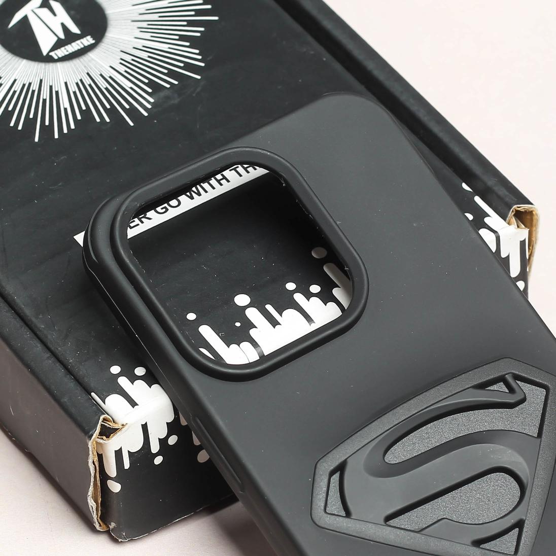 Superhero -S Engraved silicon Case for Apple Iphone 14 Pro