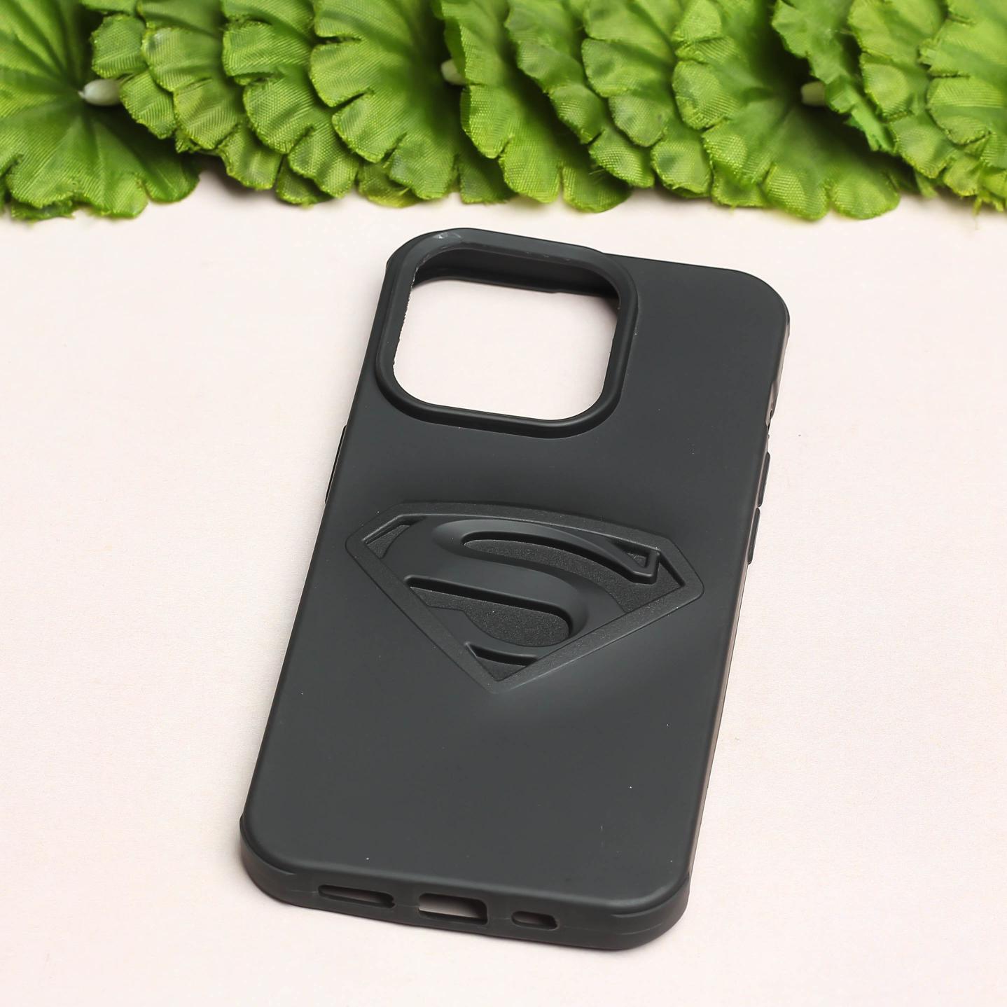 Superhero -S Engraved silicon Case for Apple Iphone 14 Pro