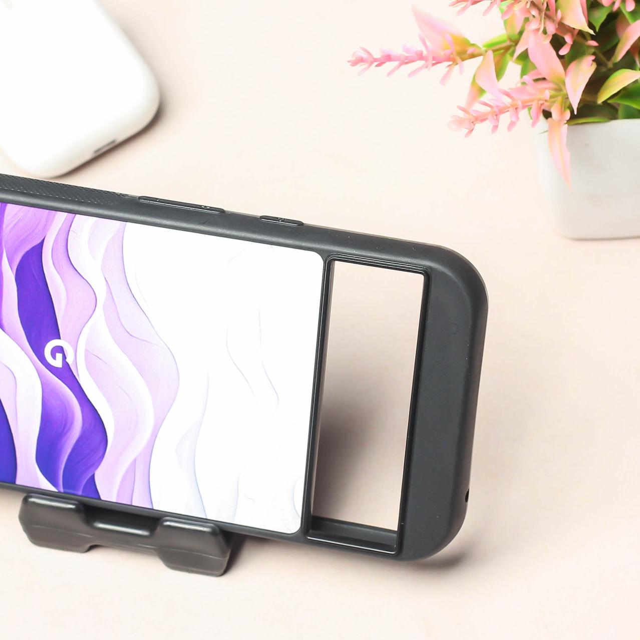 Purple Crest metal back case for Google Pixel 8