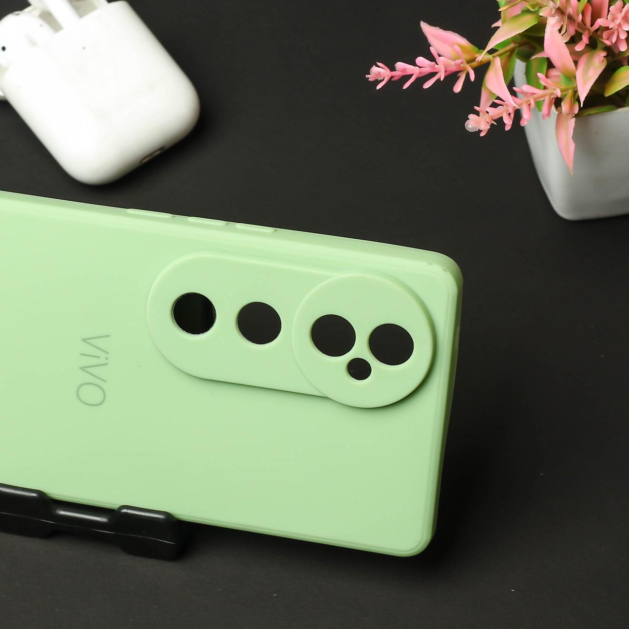 Light Green Candy silicone Case for Vivo V40