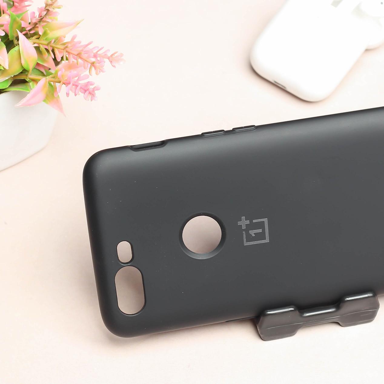 Black Camera Original Silicone Case for Oneplus 5T
