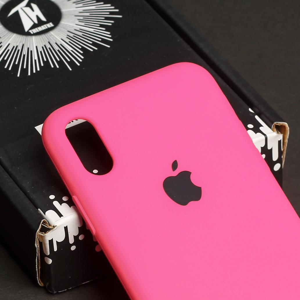 Hot Pink Original Silicone case for Apple iphone X/xs
