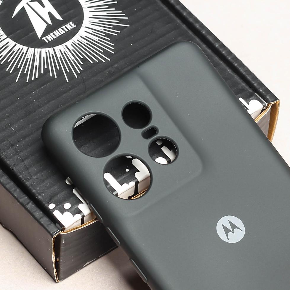 Black Camera Original Silicone case for Motorola Edge 50 Pro