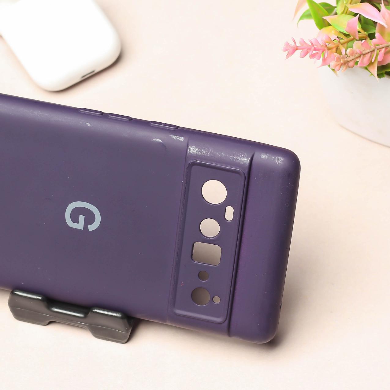 Deep Purple Camera Original Silicone case for Google Pixel 6 Pro
