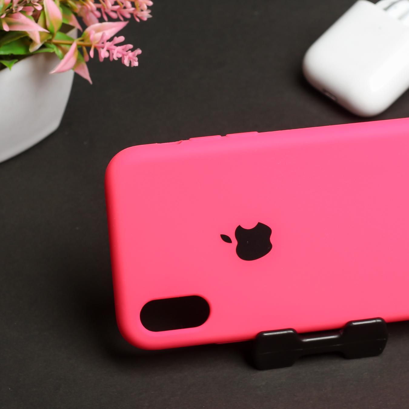 Hot Pink Original Silicone case for Apple iphone X/xs