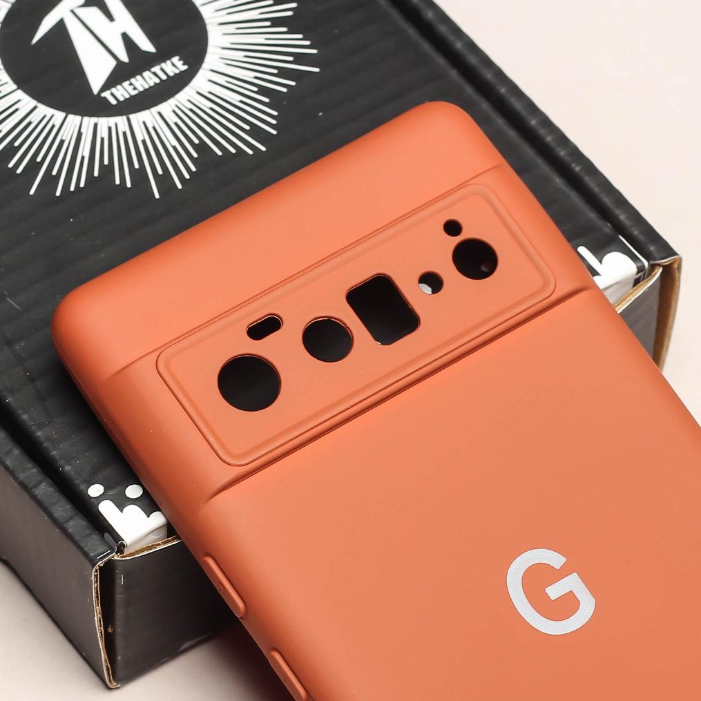 Brown Camera Original Silicone case for Google Pixel 6 Pro