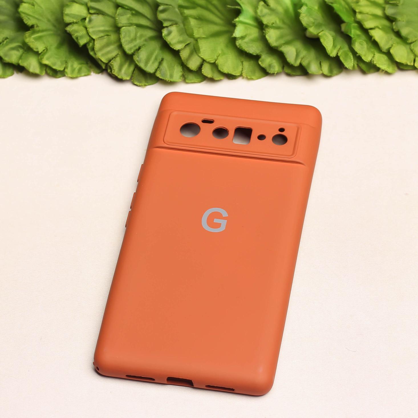 Brown Camera Original Silicone case for Google Pixel 6 Pro
