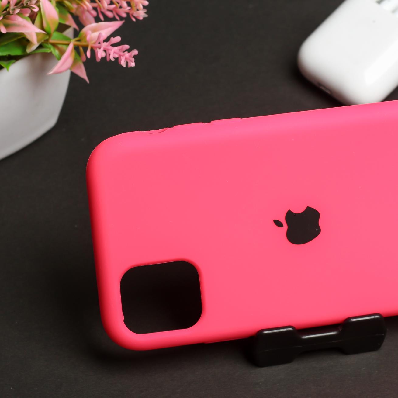 Hot Pink Original Silicone case for Apple iphone 12