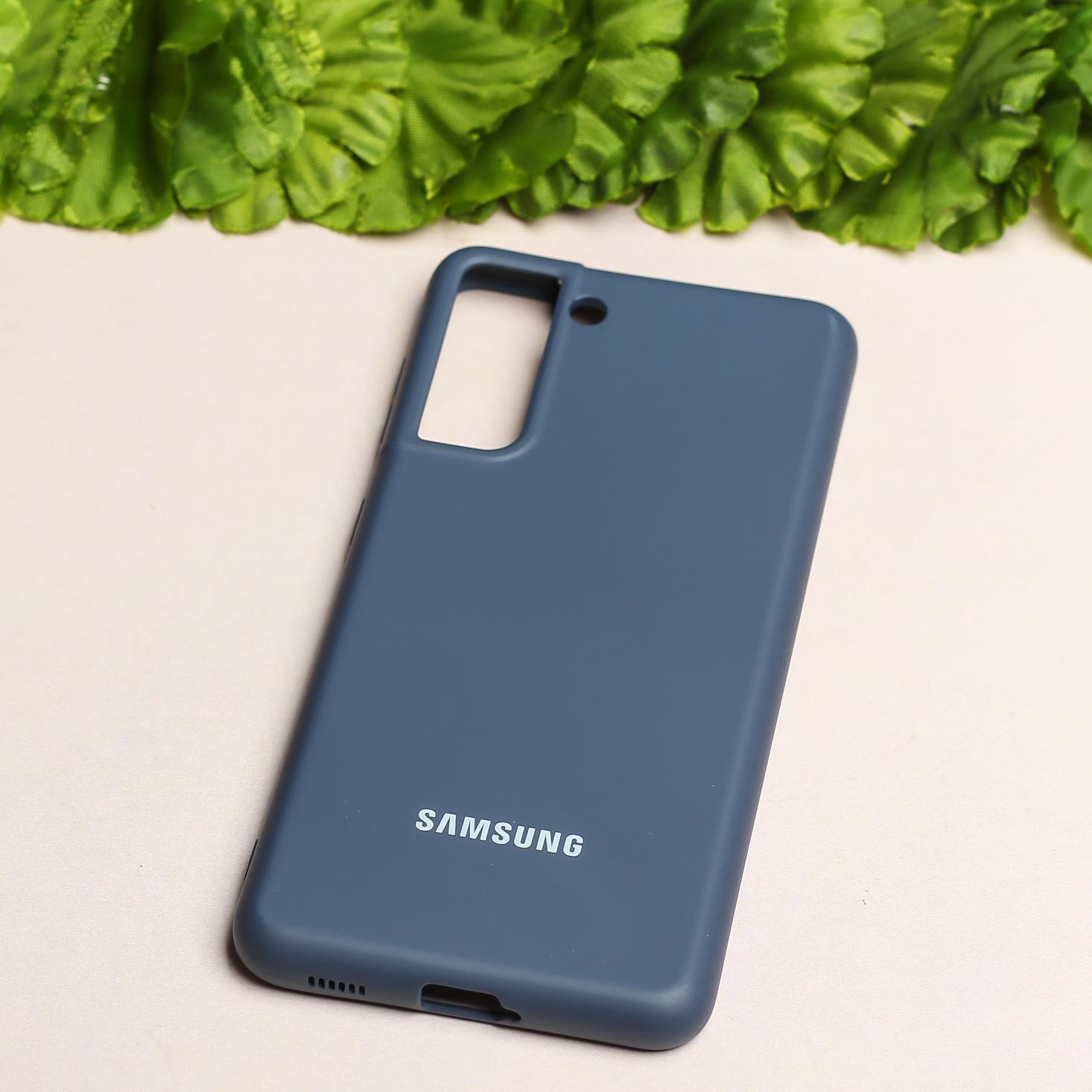 Dark Blue Original Silicone case for Samsung S22 Plus