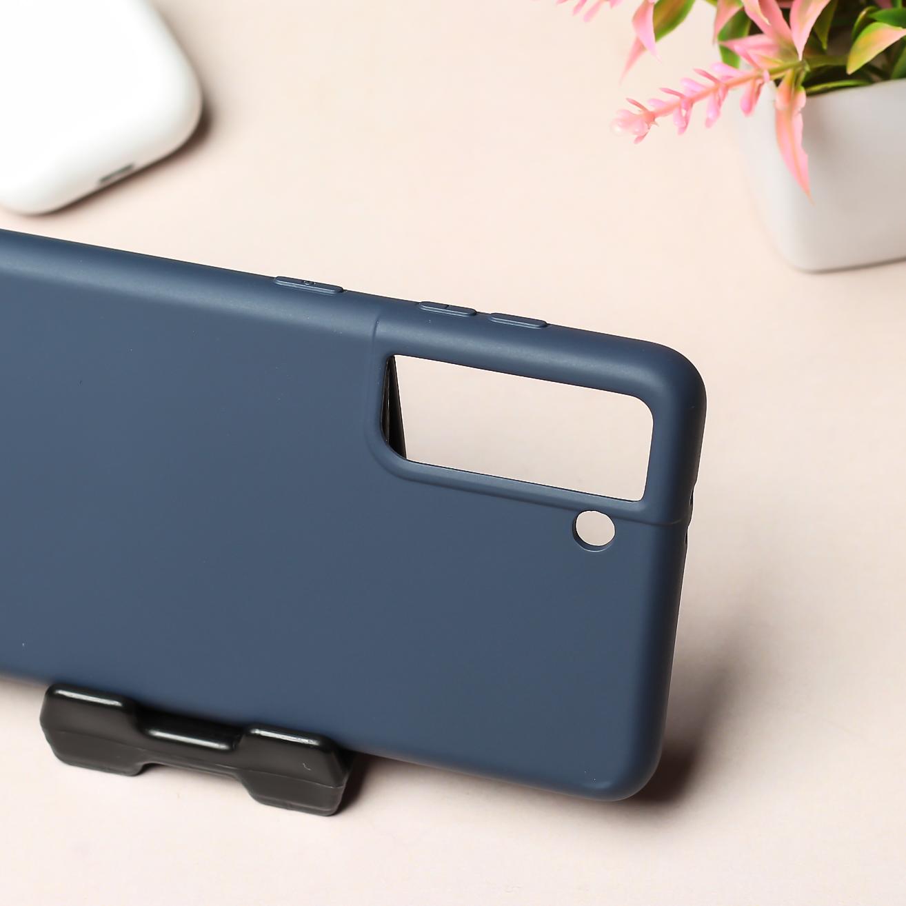 Dark Blue Original Silicone case for Samsung S22 Plus