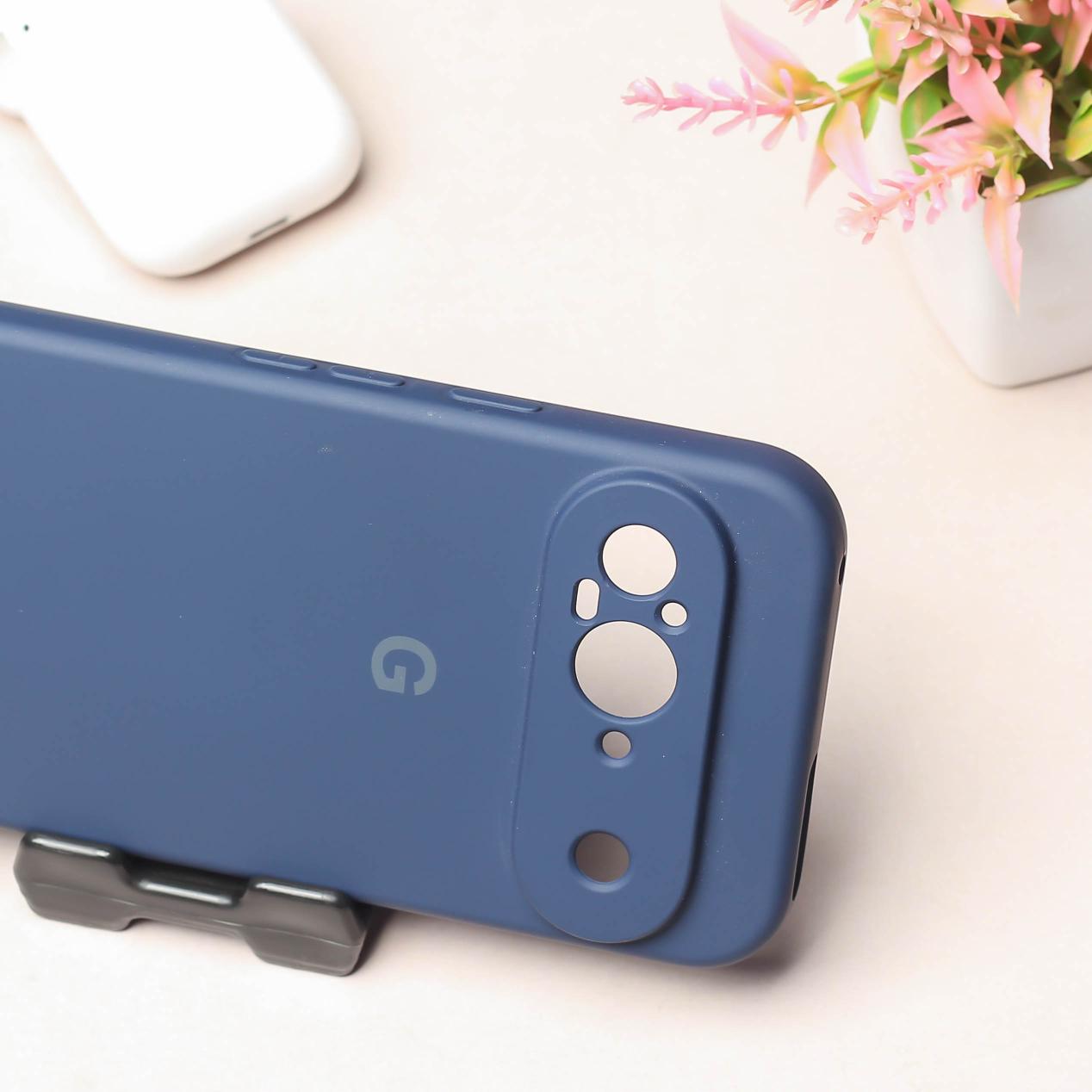 Dark Blue Camera Original Silicone case for Google Pixel 9 Pro