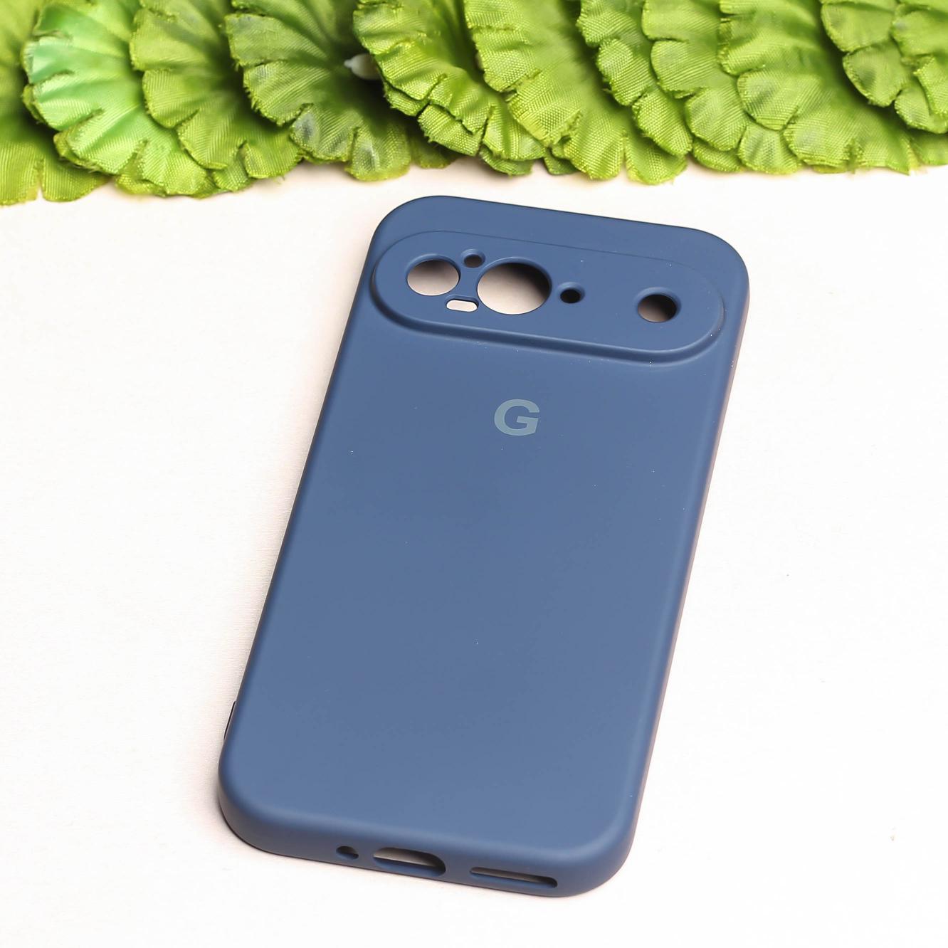 Dark Blue Camera Original Silicone case for Google Pixel 9 Pro