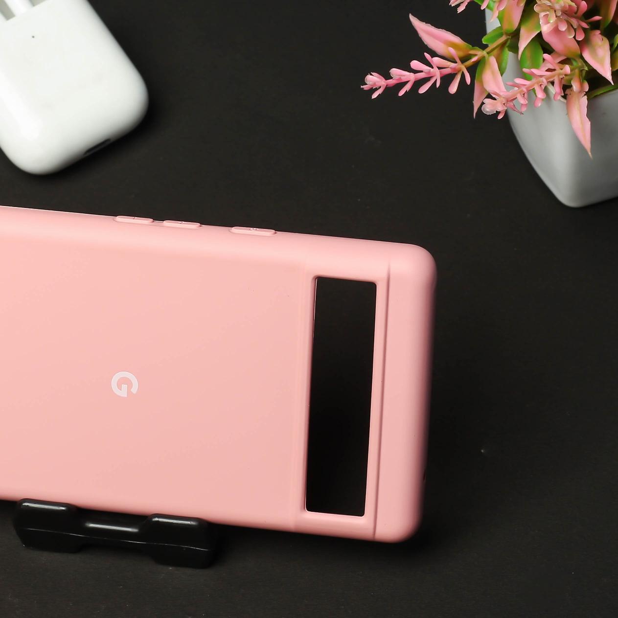 Pink Original Silicone case for Google Pixel 6A