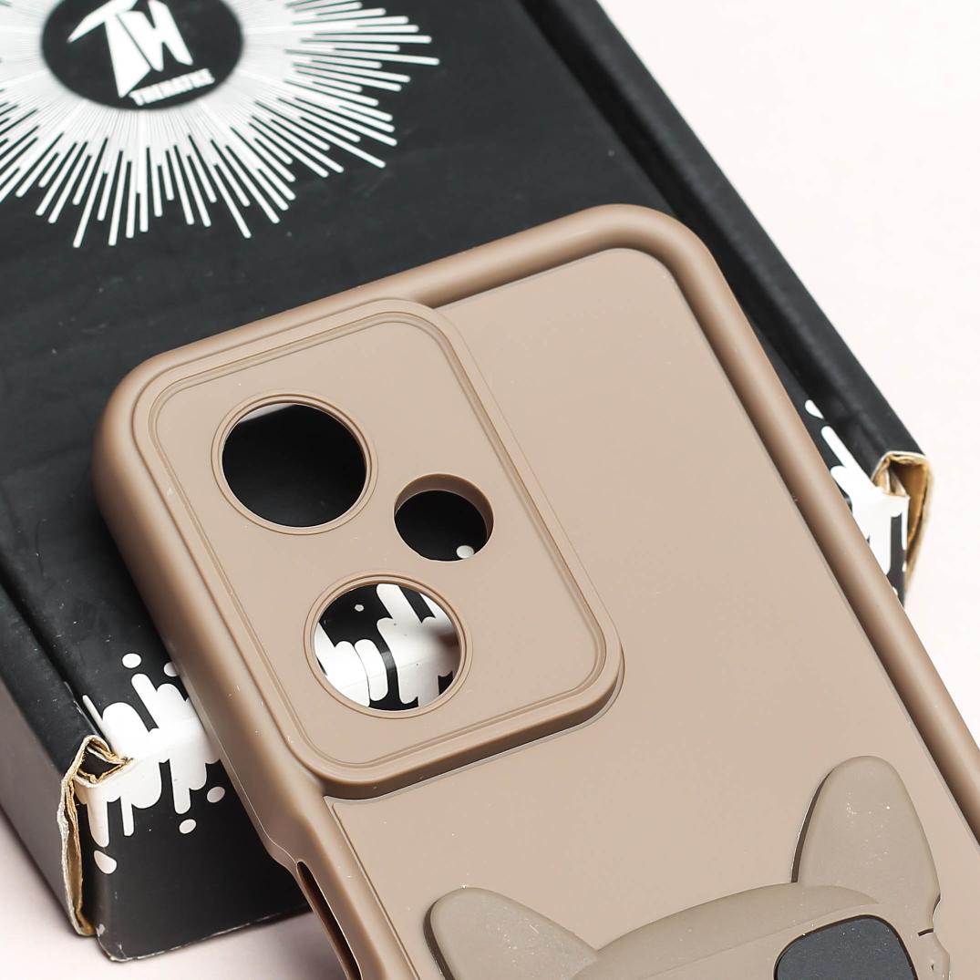 Dark Brown SHOUNENN BULLDOG Silicone case for Oneplus Nord CE 3