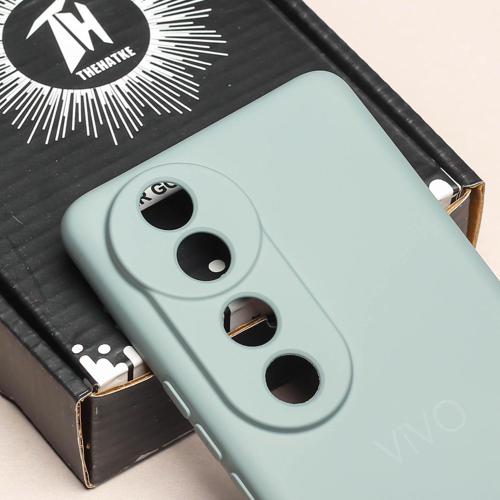 Light Grey Camera Original Silicone case for Vivo V40