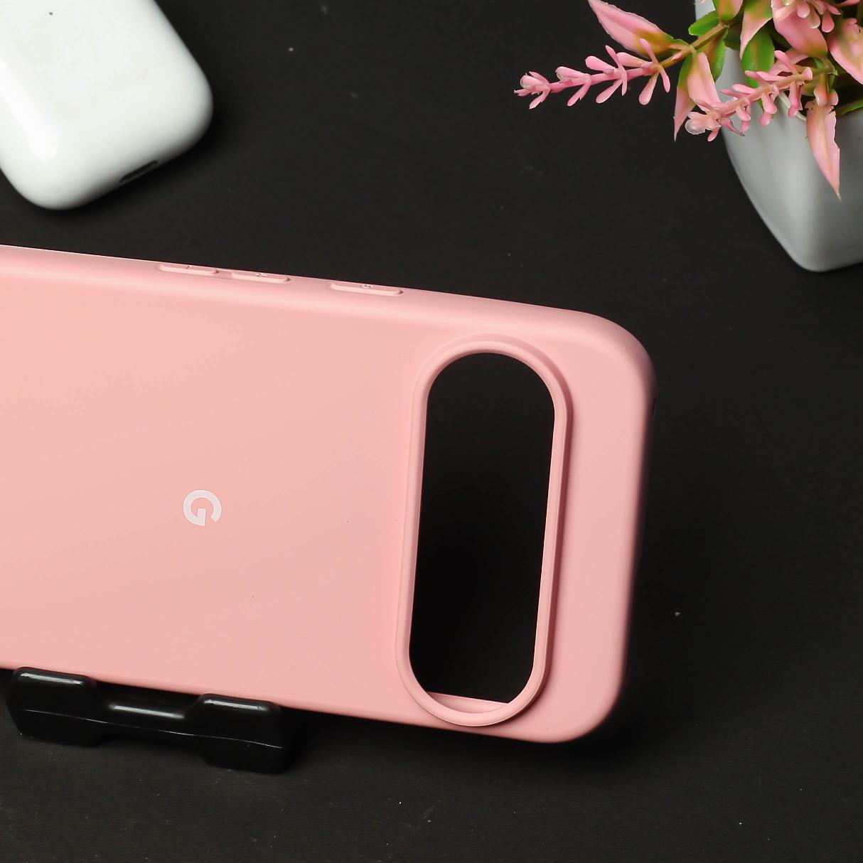 Pink Original Silicone case for Google Pixel 9 Pro