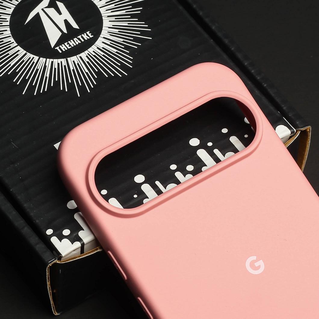 Pink Original Silicone case for Google Pixel 9 Pro