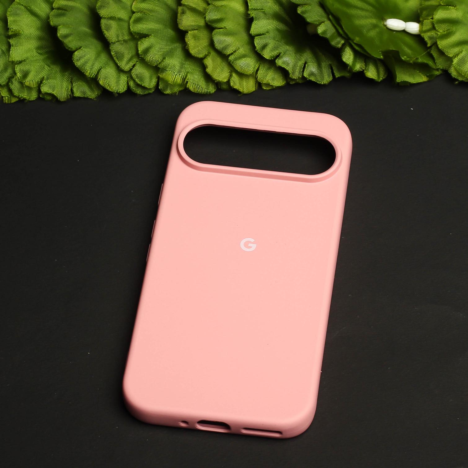 Pink Original Silicone case for Google Pixel 9 Pro