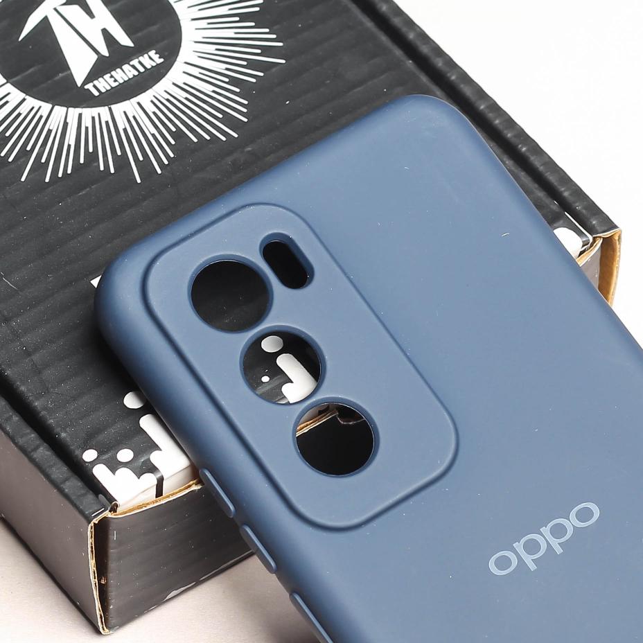 Dark Blue Camera Original Silicone case for Oppo Reno 12