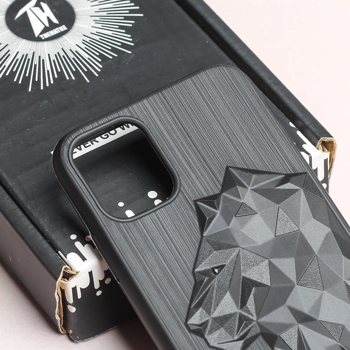 LION Engraved Silicone Case for Apple iphone 12