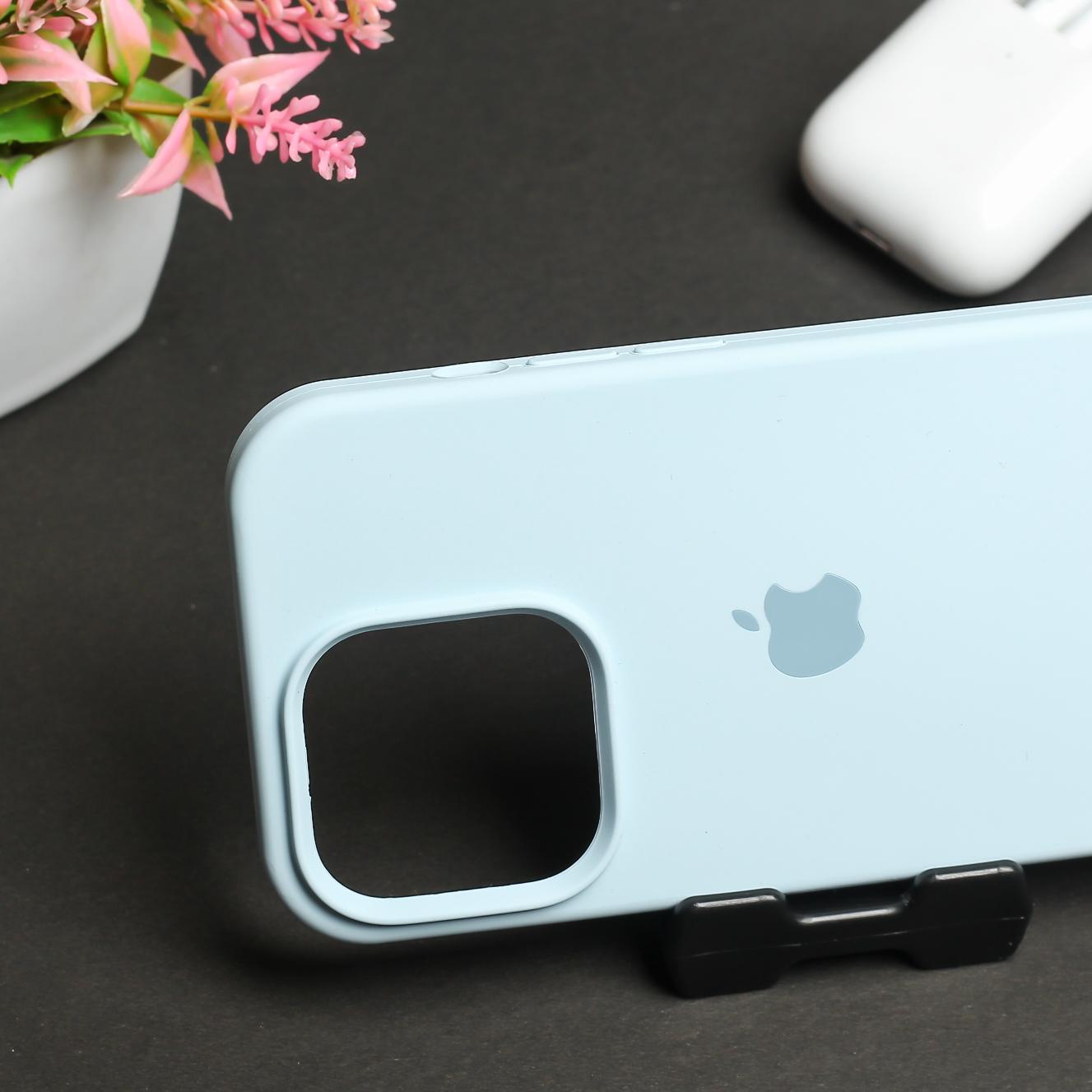 Cloud Blue Original Silicone Case for Apple iphone 15 Pro Max