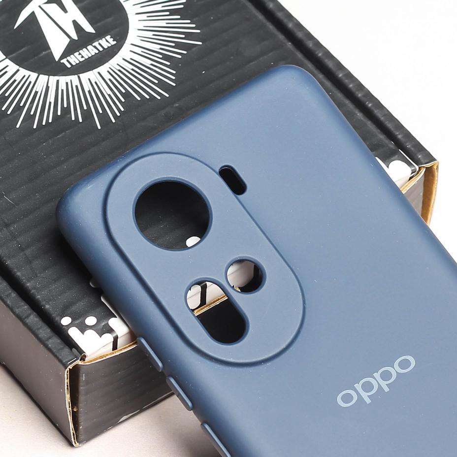 Dark Blue Camera Original Silicone case for Oppo Reno 11