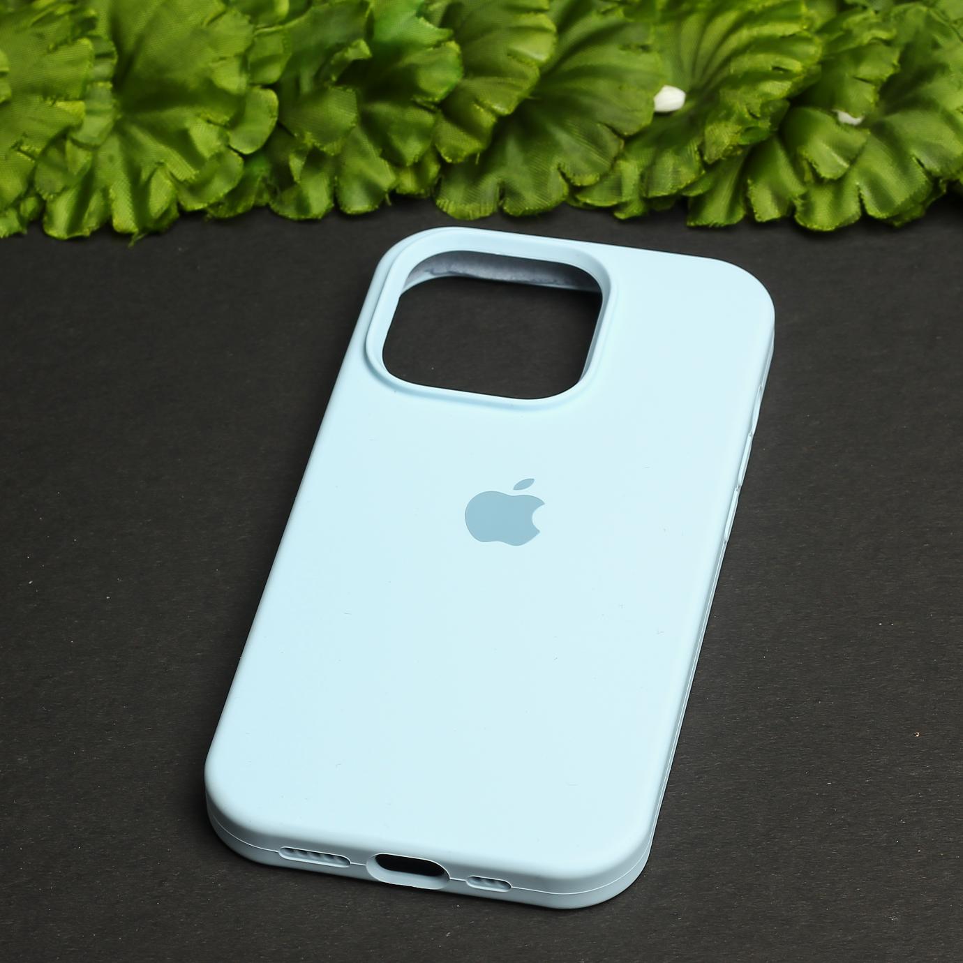 Cloud Blue Original Silicone Case for Apple iphone 15 Pro Max
