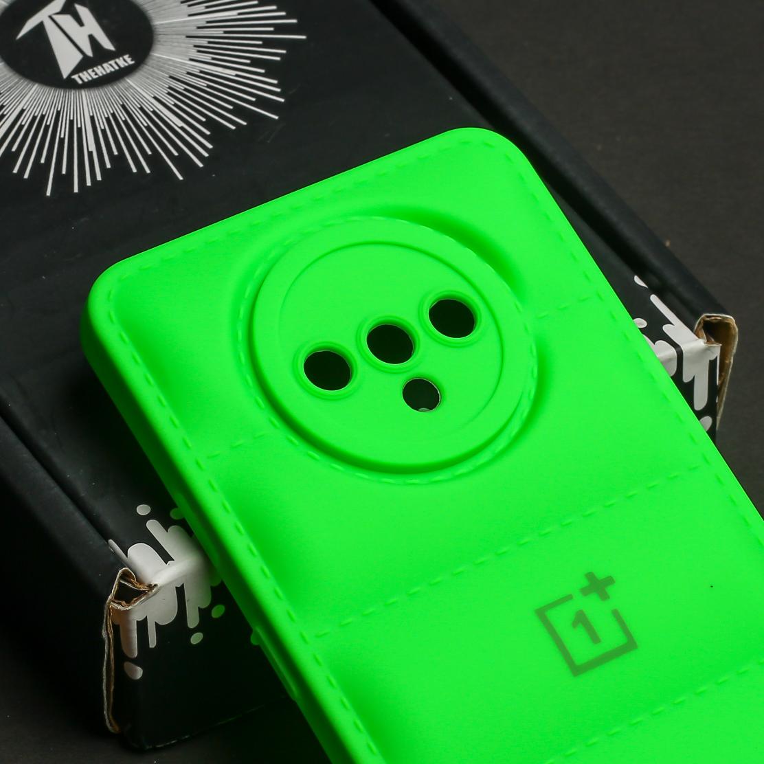 Light Green Puffon silicone case for Oneplus 7t