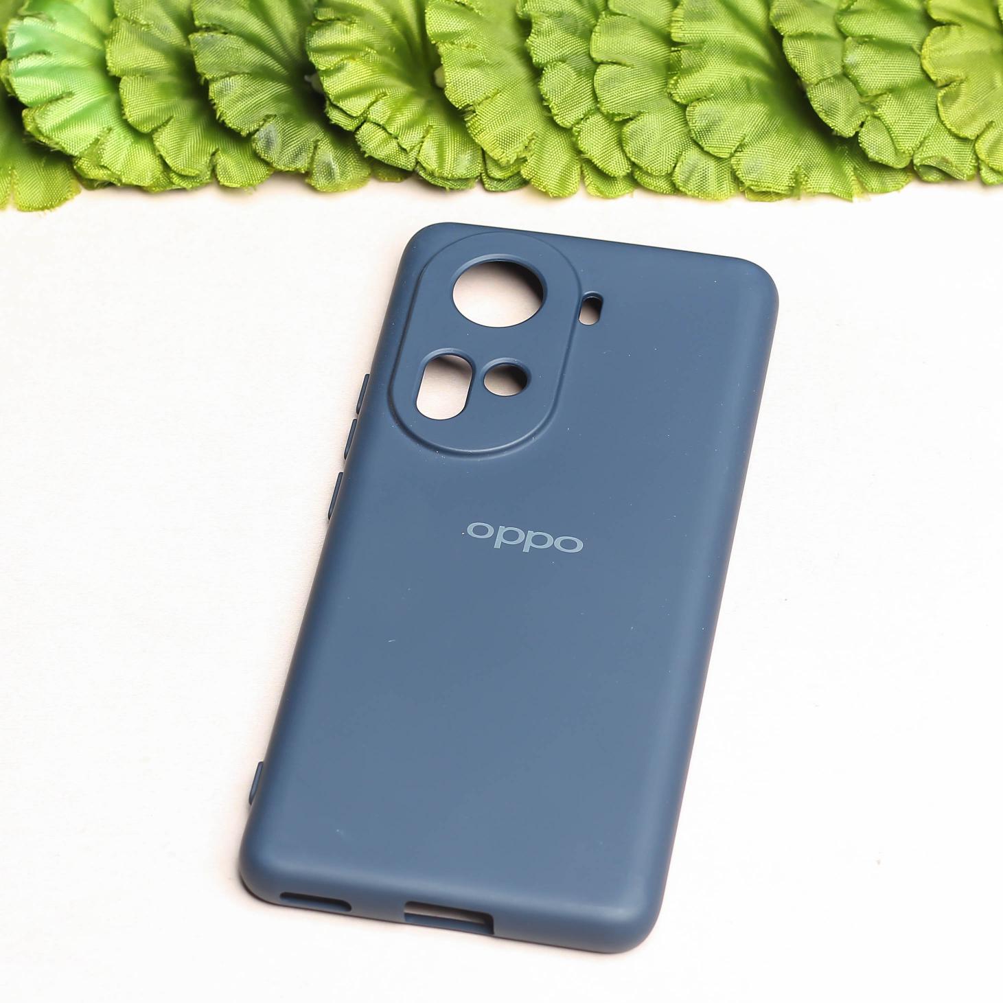 Dark Blue Camera Original Silicone case for Oppo Reno 11