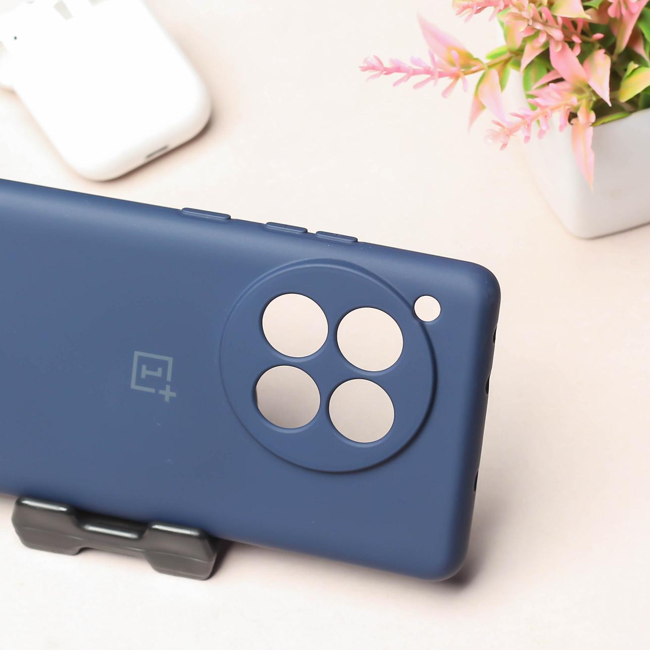 Dark Blue Camera Original Silicone case for Oneplus 12