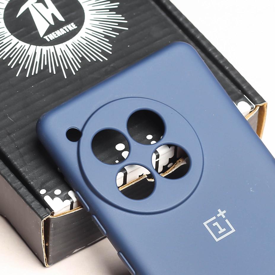 Dark Blue Camera Original Silicone case for Oneplus 12