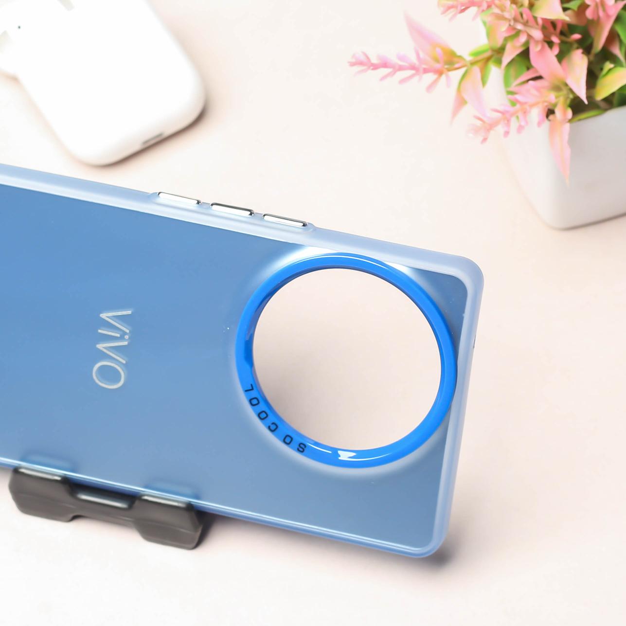 Blue Rgiem Slim Slicone Non-Yellowing Protective Case for Vivo V30e