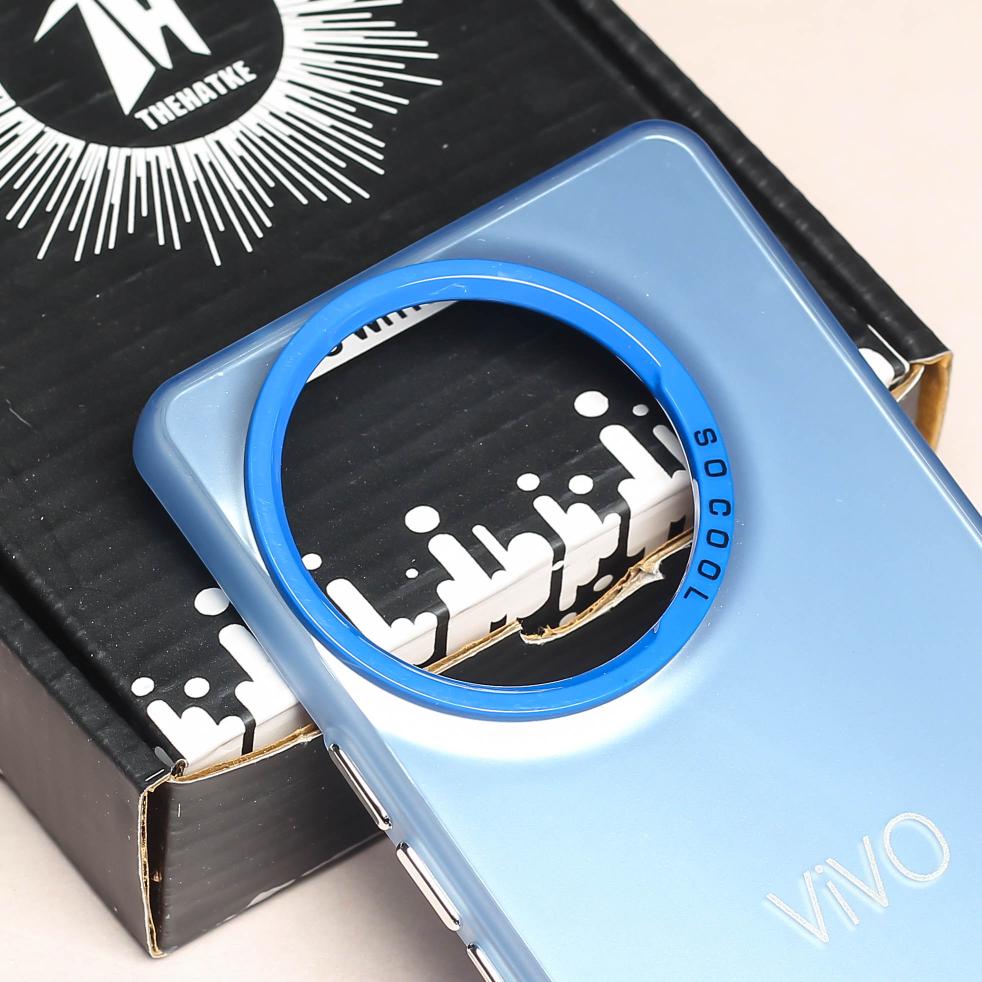 Blue Rgiem Slim Slicone Non-Yellowing Protective Case for Vivo V30e