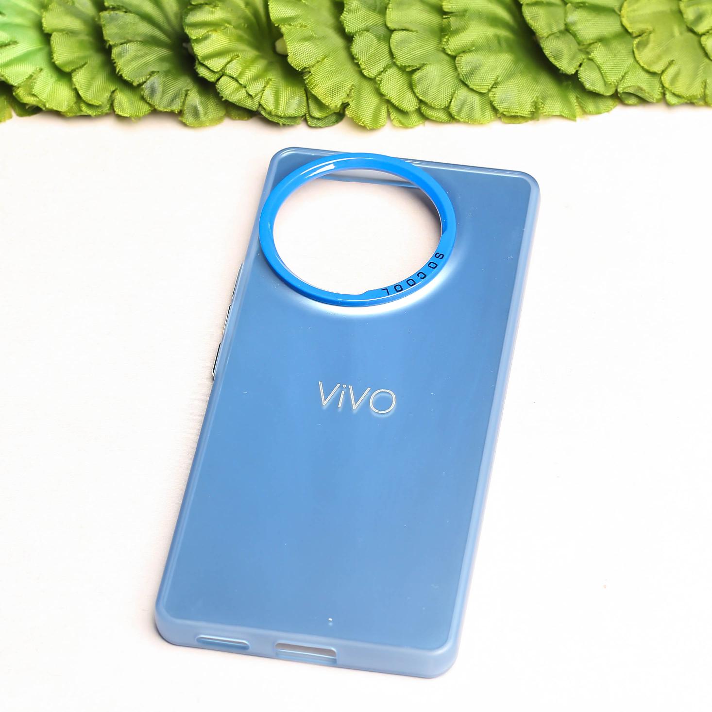 Blue Rgiem Slim Slicone Non-Yellowing Protective Case for Vivo V30e