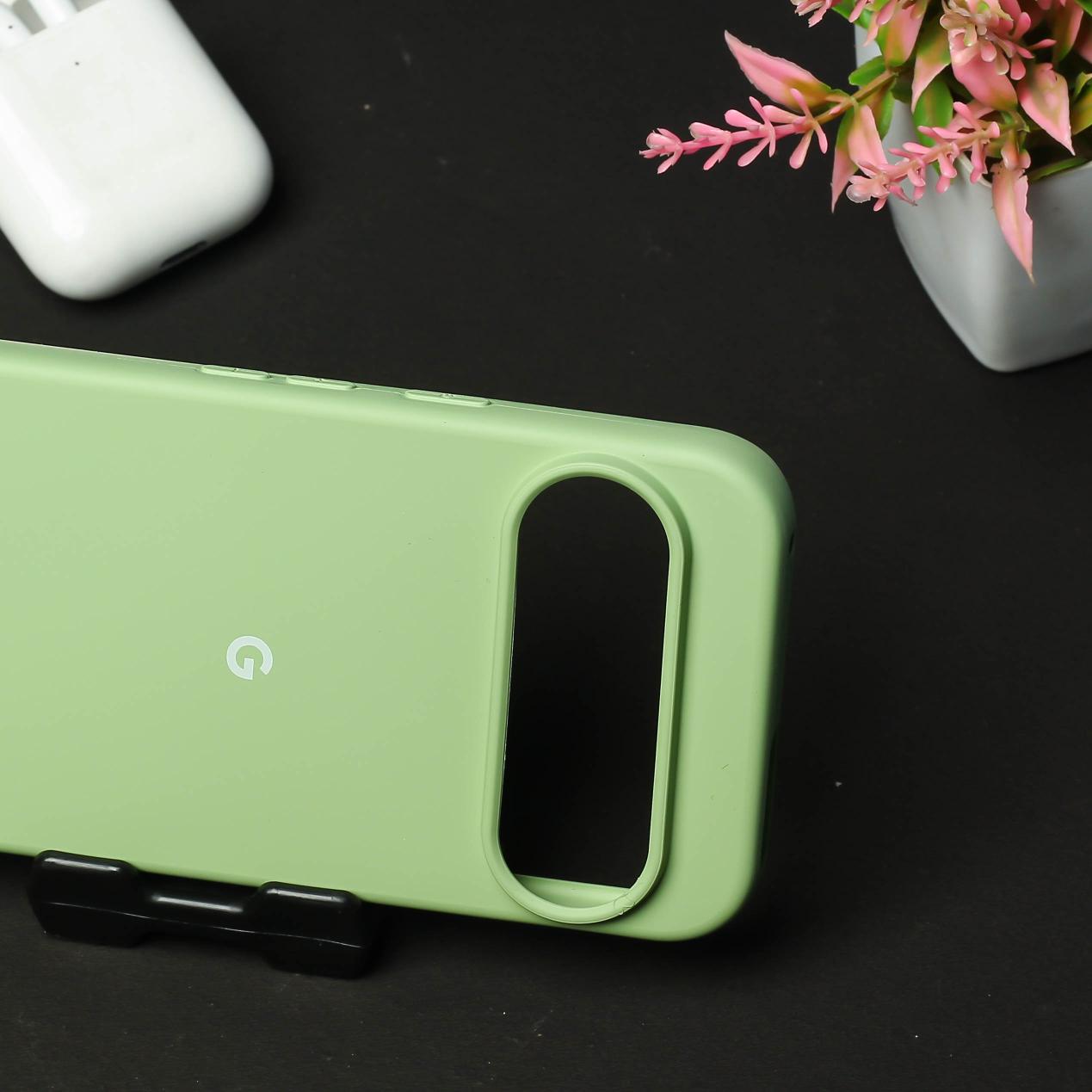Light Green Original Silicone case for Google Pixel 9 Pro