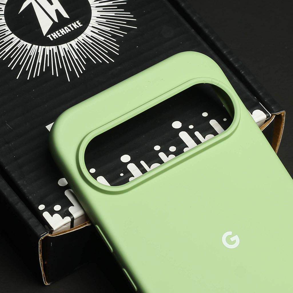 Light Green Original Silicone case for Google Pixel 9