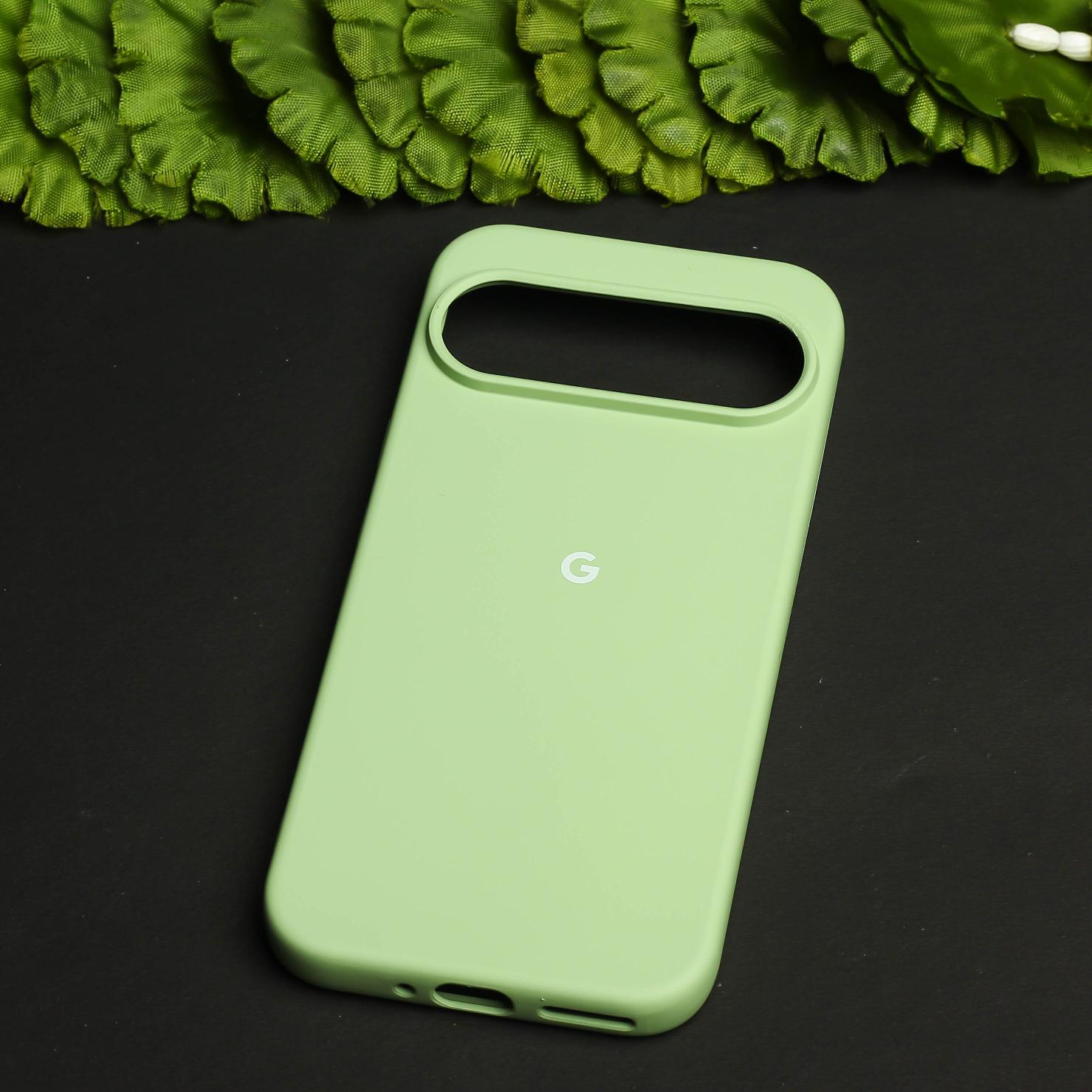 Light Green Original Silicone case for Google Pixel 9 Pro