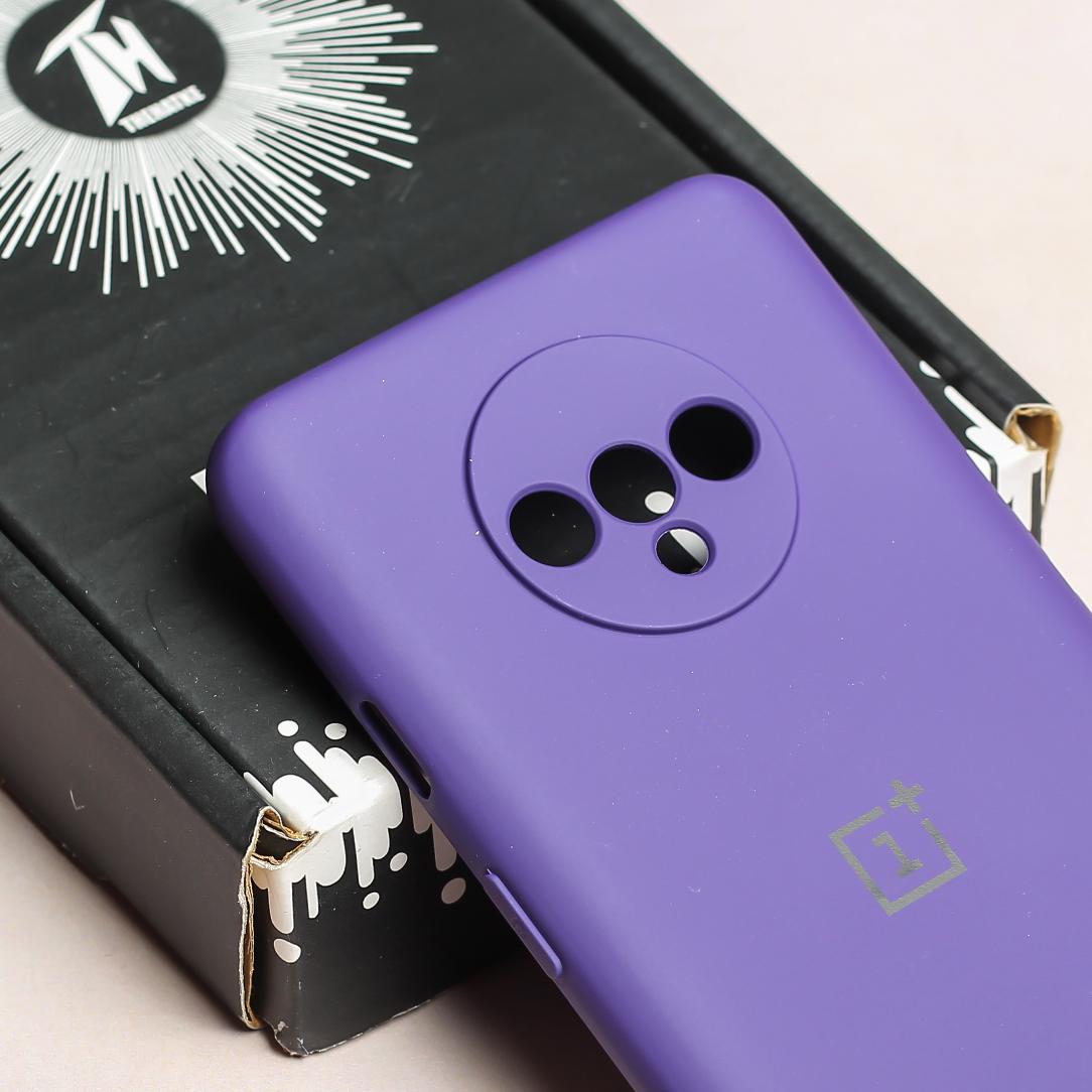 Deep Purple Camera Original Silicone Case for Oneplus 7T